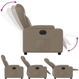  Električni naslonjač od umjetne kože boja cappuccina | shoptok.hr