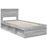  Okvir za krevet s uzglavljem Siva Sonoma 90 x 200 cm | shoptok.hr