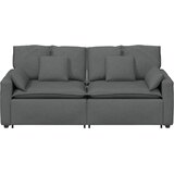  Modularna sofa s jastucima tamno siva | Shoptok.si