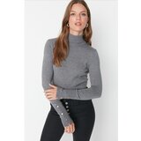 Trendyol Gray Turtleneck Knitwear Sweater Cene