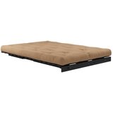 Karup Design Rjava raztegljiva sedežna garnitura 140 cm Roots Black Night – | Shoptok.si