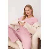 TRENDYOLMILLA Ženski set pidžame Thmaw26Pt00129, Rozi Cene