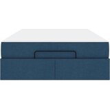  Konstrukcija postelje z vzmetnico Modra 120 x 200 cm blago | Shoptok.si