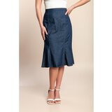 Fenzy Traper Suknja Za Veće Veličine, Tamnoplava | shoptok.hr