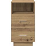 vidaXL Nočna omarica z 2 predaloma artisan hrast 36x36x68 cm | Shoptok.si