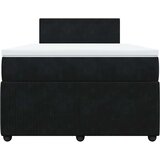  Krevet box spring s madracem crni 120 x 190 cm baršunasti | shoptok.hr