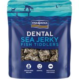 Fish4Dogs Priboljški Dental Sea Jerky Tiddlers koža bele ribe 115 g Cene