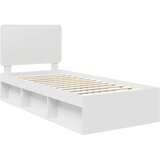  Krevetna konstrukcija Bijelo 75 x 190 cm Čvrsto borovo drvo | shoptok.hr