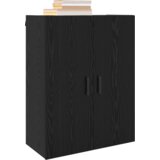 vidaXL Stenska omara Črni hrast 69,5 x 34 x 90 cm Konstruiran les | Shoptok.si