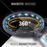 Hhm17 hula hop crno/tirkizni magnetni s utegom + brojačem hms | shoptok.hr