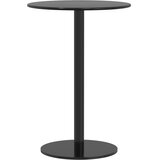  Vrtni stol okrugli crni Ø 50 x 72 cm čelični | shoptok.hr