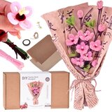 DIY kreativni komplet za izradu buketa cvijeća od tkanine JAPANSKA TRE&amp;Scaron;NJA ZA5867 Slike