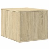  Kutija z mačji pijesak boja hrasta 47x59x42cm konstruirano drvo | shoptok.hr