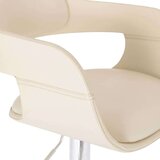  Barski stolček belo umetno usnje, (20700195) | Shoptok.si