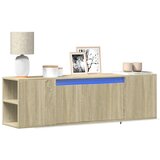 vidaXL Stenska TV omarica z LED lučkami sonoma hrast 135x31x39,5 cm | Shoptok.si