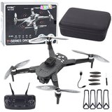  Dron na daljinsko upravljanje Y329, HD kamera, WIFI, LED luči, aplikacija - karbon/črna | Shoptok.si
