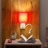  Brilagi - LED zidna lampa NUBILA 1xE27/25W/230V + LED/3W bela/ružičasta | Eponuda.com