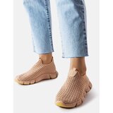 Gemre Beige slip-on athletic sneakers Obenor | Shoptok.si