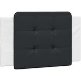  Postelja z vzmetnico bela in črna 90x200 cm umetno usnje | Shoptok.si
