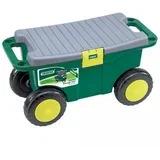Voziček za vrtno orodje in sedež 56x27,2x30,4 cm zelen