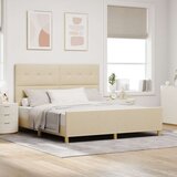  Krevetna okvira Krem 180x200 cm Tkanina | shoptok.hr