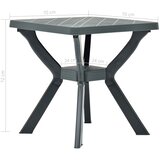 Bistro stol zeleni 70 x 70 x 72 cm plastični | shoptok.hr