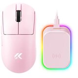 MCHOSE Bežični gaming miš A7 V2 Ultra Plus Pink /PAW 3950/8K Hz/Omron Mechanical | Eponuda.com