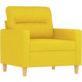  Fotelj s stolčkom za noge svetlo rumen 60 cm blago, (20910066) | Shoptok.si