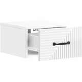  Stenski nočni omarici 2 pcs Bela visok sijaj 34,5 x 33 x 20 cm, (5000209801) | Shoptok.si