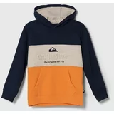 Quiksilver Otroški pulover EMBOSSHOODYTH oranžna barva, s kapuco