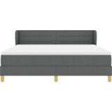 vidaXL Krevet sa podlogom i madracem u tamnosivoj boji, 180x200 cm Tekstil | shoptok.hr