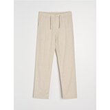 Sinsay Straight leg hlače s dodatkom lana | shoptok.hr