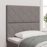 vidaXL vzglavje z dizajnom diamantnih blokov Taupe 100 cm Tkanina, vzglavje z dizajnom diamantnih blokov Taupe 200 cm Tkanina, (22080394) | Shoptok.si