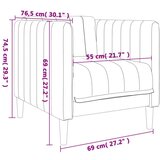  3-dijelni set sofa tamnosmeđi od tkanine | shoptok.hr