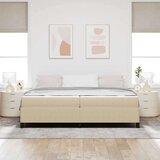  Konstrukcija postelje Svetlo zelena siva 200 x 200 cm blago, (5000126758) | Shoptok.si