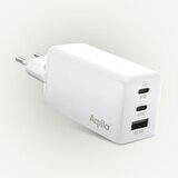 Aqiila Chargebird W2 GAN 65W USB-C x2 + USB-A Kućni Punjač Bijeli Cijene