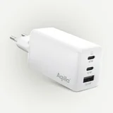 Chargebird W2 GAN 65W USB-C x2 + USB-A Kućni Punjač Bijeli