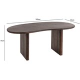 MID.YOU JEDILNA MIZA, masivno akacija temno rjava | Shoptok.si