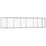  Kavez za pse s vratima sivi 6 x 2 x 1,5 m od pocinčanog čelika | Eponuda.com