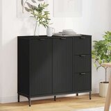 vidaXL Kreveta s ladicama Crna 89,5 x 33 x 82 cm Konstruirano drvo Cijene