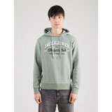 Jack & Jones Sweater majica morsko plava / svijetlozelena / bijela | shoptok.hr