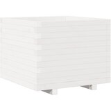  Vrtna sadilica bijela 60x60x49,5 cm od masivne borovine | shoptok.hr