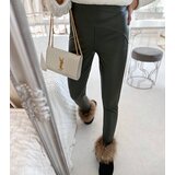 Gemre Green Matte Waxed Leggings Ronin | Shoptok.si