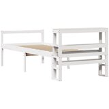  Krevet za starije s uzglavljem bijeli 75x190 cm borovina | shoptok.hr