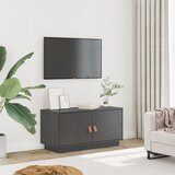 Maison Chic TV omarica - TV stojalo - Televizijska omarica siva 80x34x40 cm trdna borovina, (21703461) | Shoptok.si