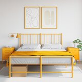 vidaXL Nočna omarica 2 kosa gorčično rumena 36x39x50,5 cm jeklo Cene