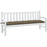  Jastuk za vrtnu klupu prošarano smeđesivi 180x50x7cm od tkanine | shoptok.hr