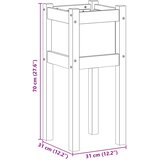  Vrtna saksija Priroda 31 x 31 x 70 cm Čvrsto borovo drvo | shoptok.hr