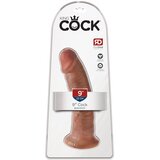 King Cock 9 - dildo z objemko (23 cm) - temno naraven Cene