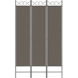 Sobna pregrada s 3 panela antracit 120 x 200 cm od tkanine | shoptok.hr